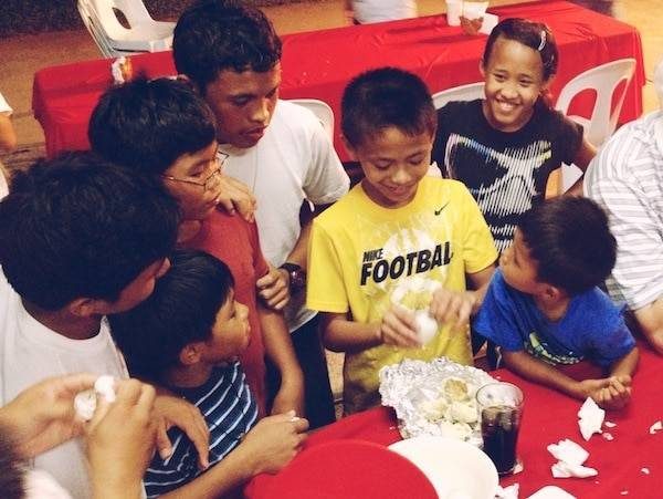 Young children together.