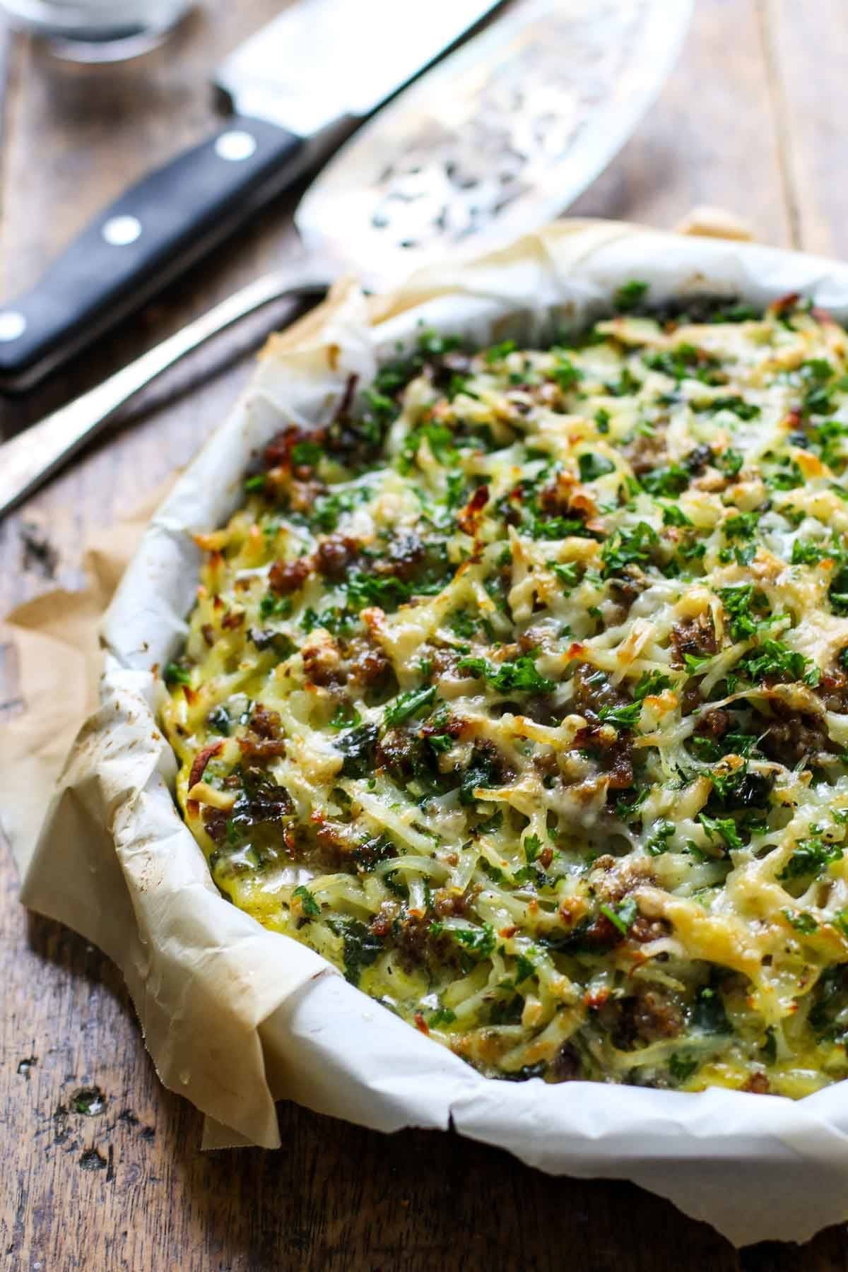 Sausage Potato Pie.