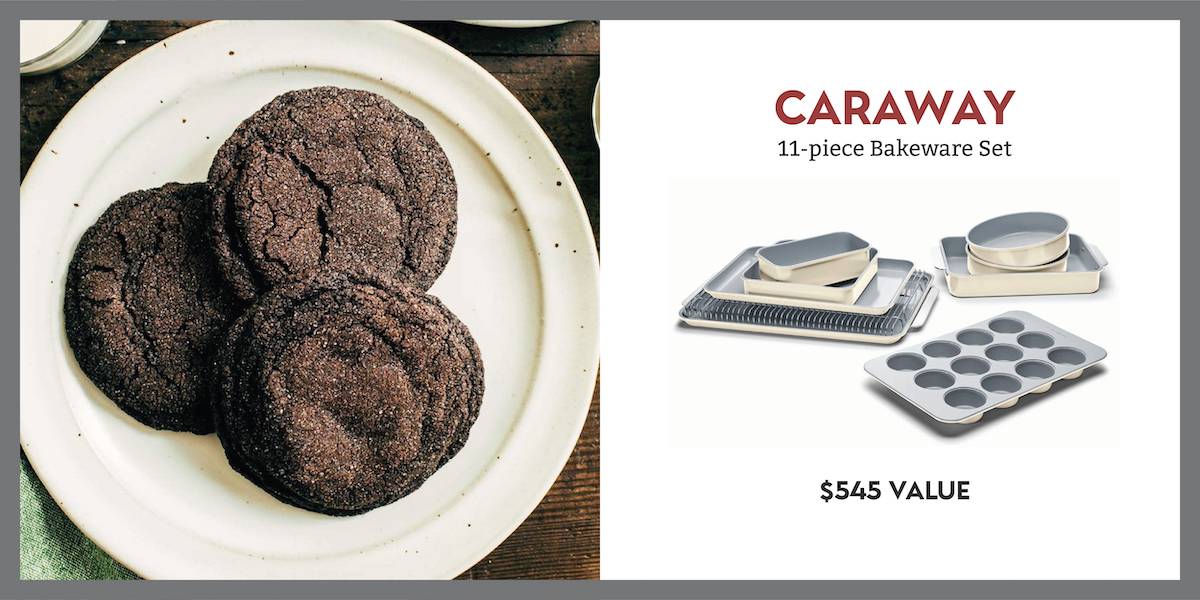 Caraway prize with chocolate cookies.